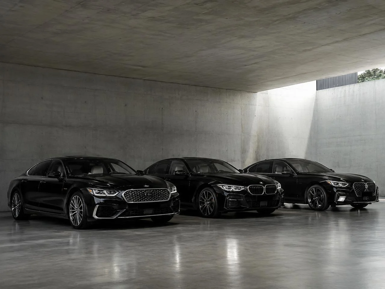 Gepflegte Oberklasse-Fahrzeuge